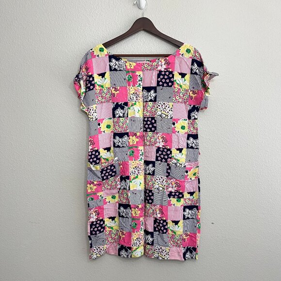 Lilly Pulitzer Rae Patchwork Mini Shift Dress Size Small Women's - Picture 1 of 6